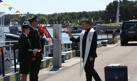 Prezidentė pakrikštijo pasieniečių laivą