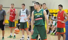 Krepšinio rinktinės treniruotė Palangoje