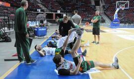 Lietuvos krepšinio rinktinės treniruotė