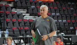 Lietuvos krepšinio rinktinės treniruotė