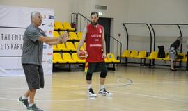 Krepšinio rinktinės treniruotė Palangoje