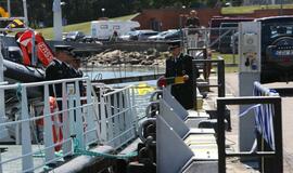 Prezidentė pakrikštijo pasieniečių laivą