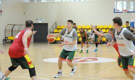 Krepšinio rinktinės treniruotė Palangoje