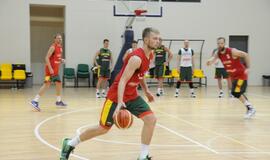 Krepšinio rinktinės treniruotė Palangoje