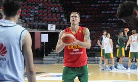 Lietuvos krepšinio rinktinės treniruotė