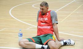 Krepšinio rinktinės treniruotė Palangoje