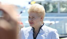 Prezidentė pakrikštijo pasieniečių laivą