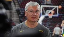 Lietuvos krepšinio rinktinės treniruotė