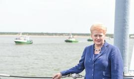 Prezidentė pagerbė žuvusiuosius jūroje