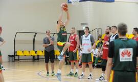 Krepšinio rinktinės treniruotė Palangoje