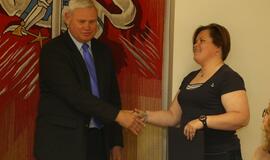 Savanorių apdovanojimas pas Merą