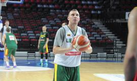 Lietuvos krepšinio rinktinės treniruotė