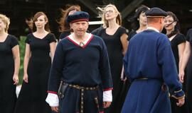 Pristatytas baltų genčių kostiumas