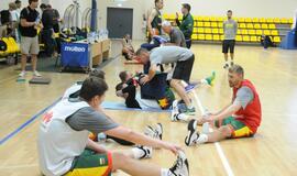 Krepšinio rinktinės treniruotė Palangoje