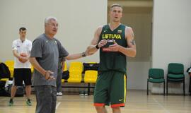 Krepšinio rinktinės treniruotė Palangoje