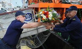 Prezidentė pagerbė žuvusiuosius jūroje