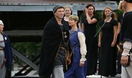 Pristatytas baltų genčių kostiumas