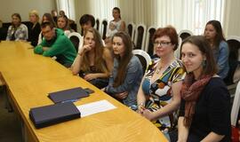 Savanorių apdovanojimas pas Merą