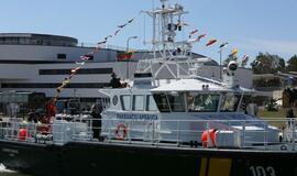 Prezidentė pakrikštijo pasieniečių laivą