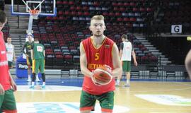 Lietuvos krepšinio rinktinės treniruotė