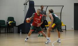 Krepšinio rinktinės treniruotė Palangoje