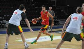 Lietuvos krepšinio rinktinės treniruotė