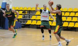 Krepšinio rinktinės treniruotė Palangoje