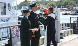 Prezidentė pakrikštijo pasieniečių laivą