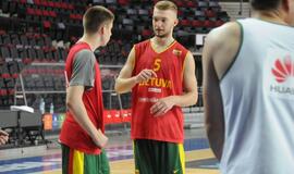 Lietuvos krepšinio rinktinės treniruotė