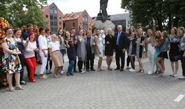 Savanorių apdovanojimas pas Merą