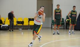 Krepšinio rinktinės treniruotė Palangoje