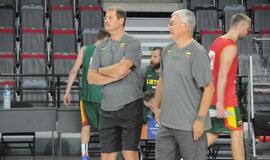 Lietuvos krepšinio rinktinės treniruotė