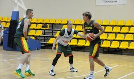 Krepšinio rinktinės treniruotė Palangoje