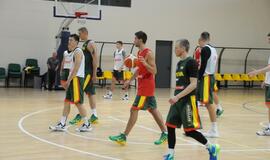 Krepšinio rinktinės treniruotė Palangoje