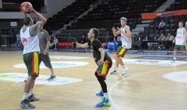 Lietuvos krepšinio rinktinės treniruotė