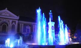 Jūros šventė. Fejerverkai. Teatro aikštė.