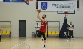 Krepšinio rinktinės treniruotė Palangoje