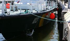 Prezidentė pakrikštijo pasieniečių laivą