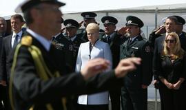 Prezidentė pakrikštijo pasieniečių laivą