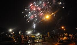 Jūros šventė. Fejerverkai. Teatro aikštė.