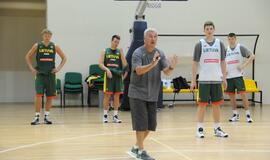 Krepšinio rinktinės treniruotė Palangoje