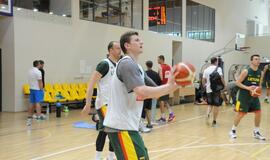 Krepšinio rinktinės treniruotė Palangoje