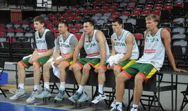 Lietuvos krepšinio rinktinės treniruotė