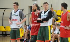 Krepšinio rinktinės treniruotė Palangoje