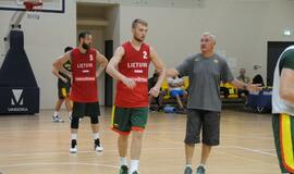 Krepšinio rinktinės treniruotė Palangoje