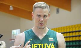 Krepšinio rinktinės treniruotė Palangoje