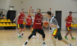 Krepšinio rinktinės treniruotė Palangoje