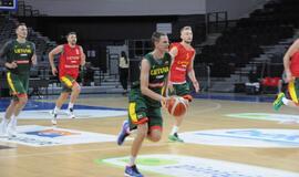 Lietuvos krepšinio rinktinės treniruotė