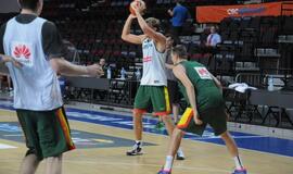 Lietuvos krepšinio rinktinės treniruotė