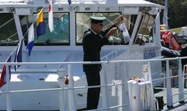 Prezidentė pakrikštijo pasieniečių laivą